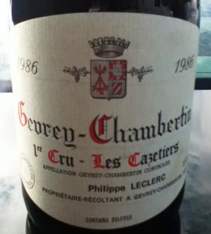 Phillippe Leclerc Gevrey-Chambertin 1er Cru Les Cazetiers