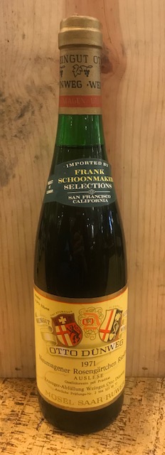 Otto Dunweg Neumagener Rosengartchen Riesling Auslese (Goldcap)