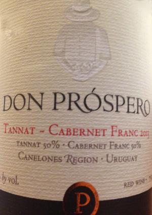 Don Prospero Tannat Cabernet Franc